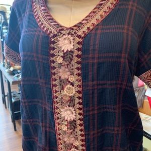 Johnny Was embroidered top.